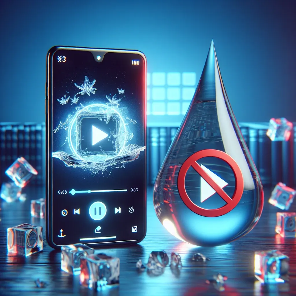 "Passo a passo para baixar vídeos do TikTok sem marca d'água em 2023, mostrando um smartphone com a interface do aplicativo TikTok."